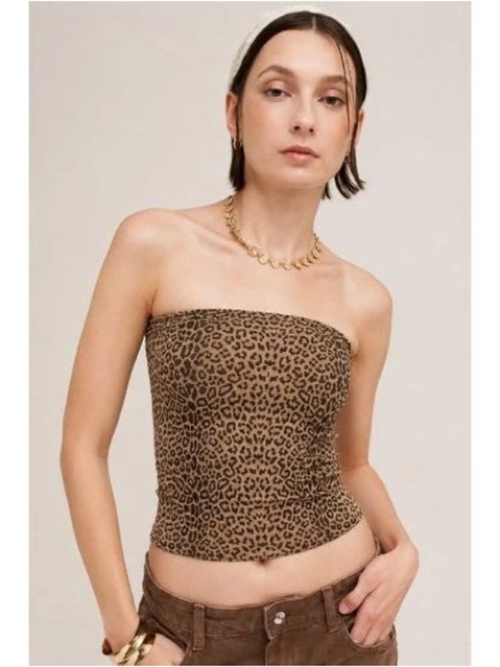 BRAND NEW WITH TAGS Nikibiki Wild & Seamless Leopard Tube Top